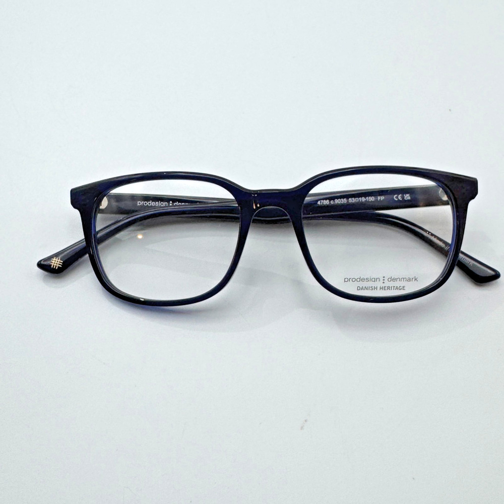 Prodesign Denmark Eyeglasses Frames 4786 c.9035 Dark Blue Transparent 53-19-150